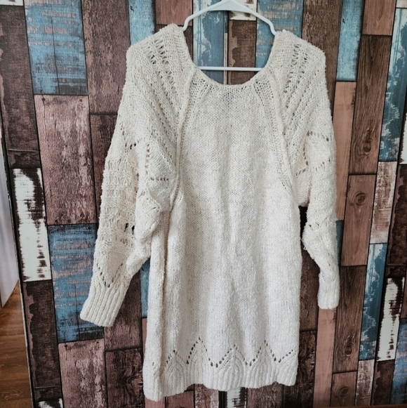 Anthropologie Pilcro Luna Pointelle Tunic Sweater - Picture 5 of 7